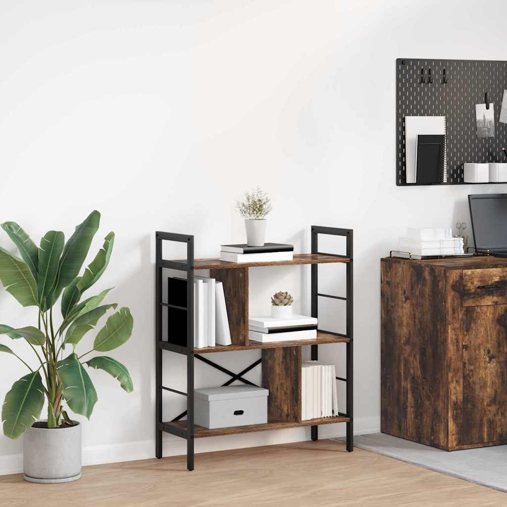 Libreria Rovere fumé 75 x 30 x 91 cm Legno multistrato | homemem39