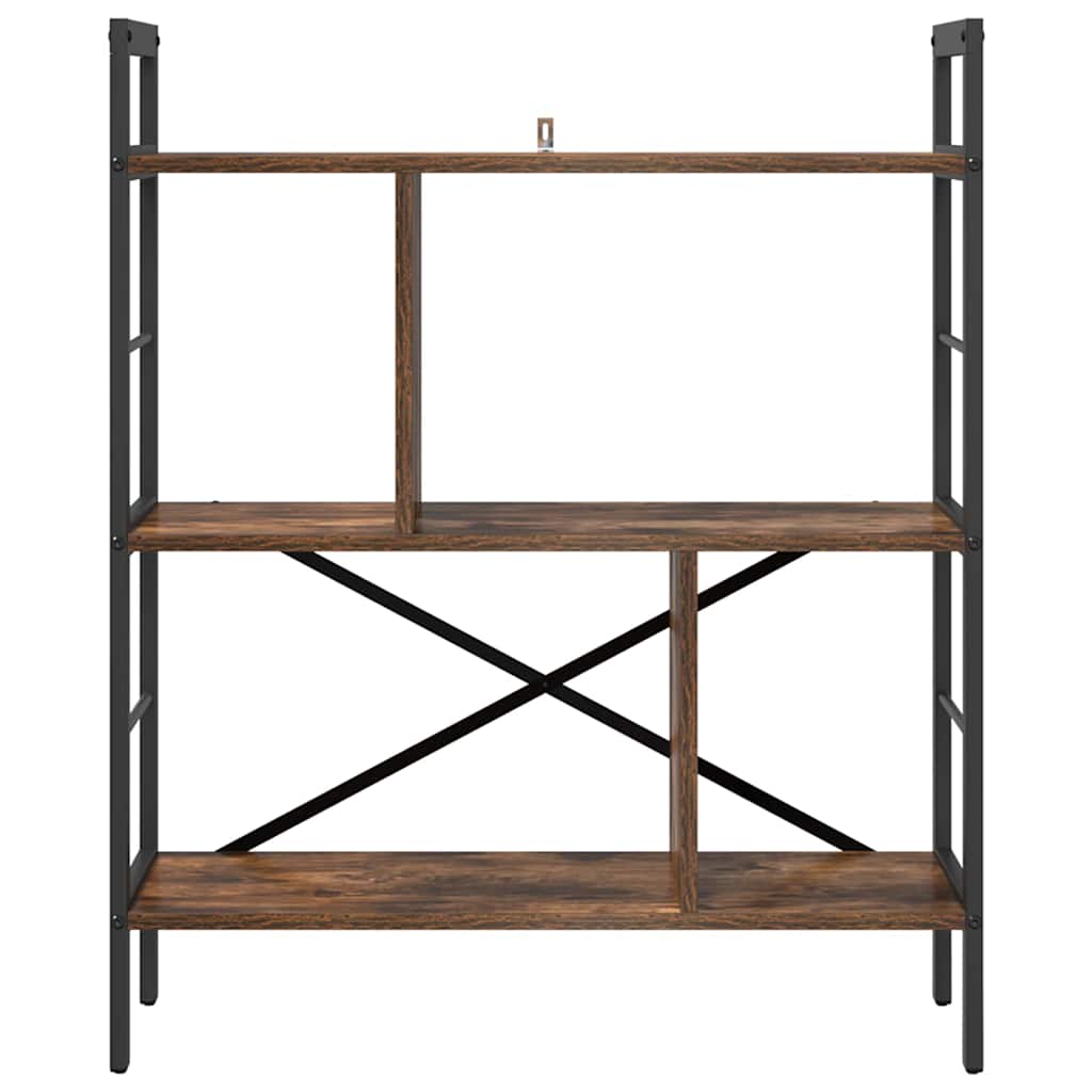 Libreria Rovere fumé 75 x 30 x 91 cm Legno multistrato | homemem39