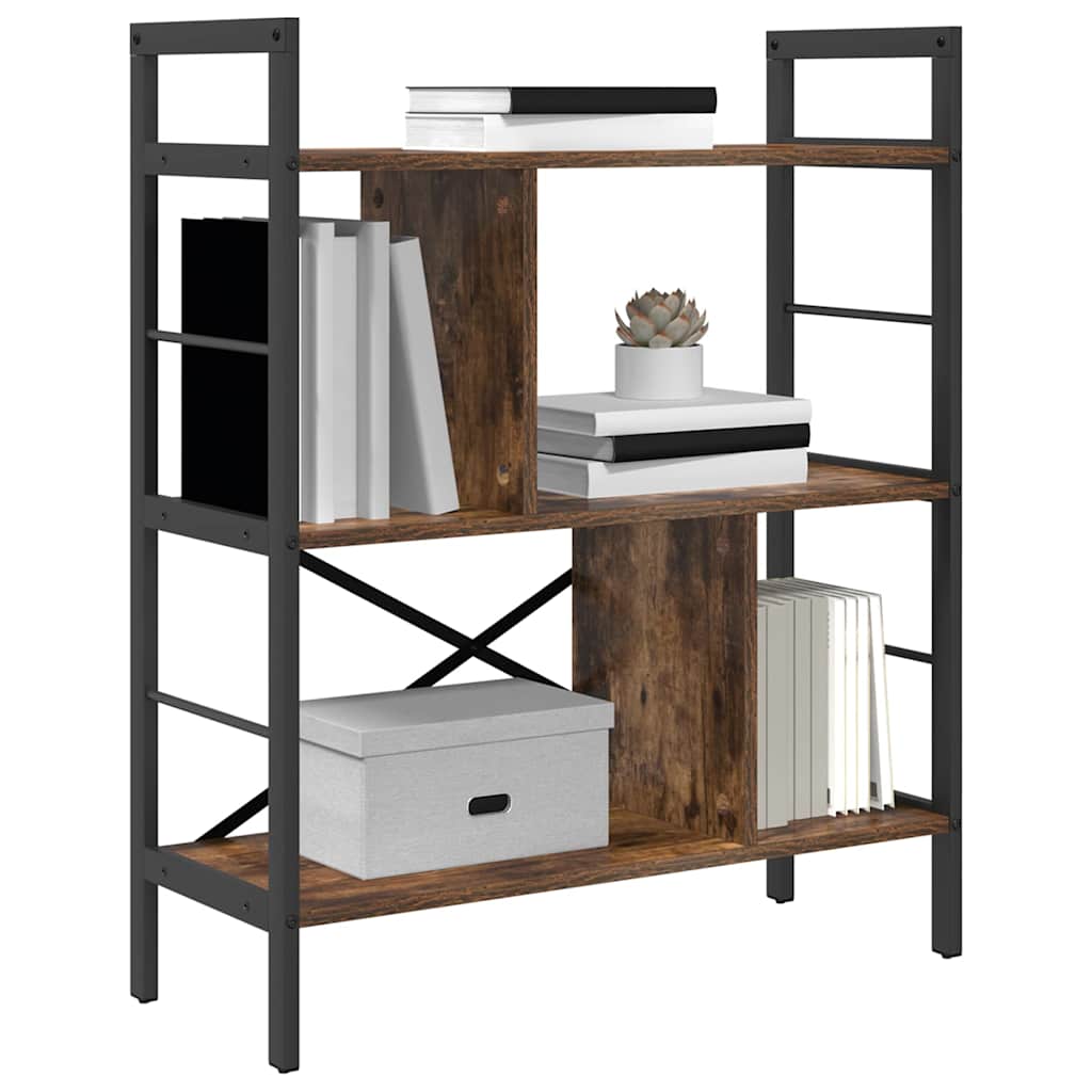 Libreria Rovere fumé 75 x 30 x 91 cm Legno multistrato | homemem39