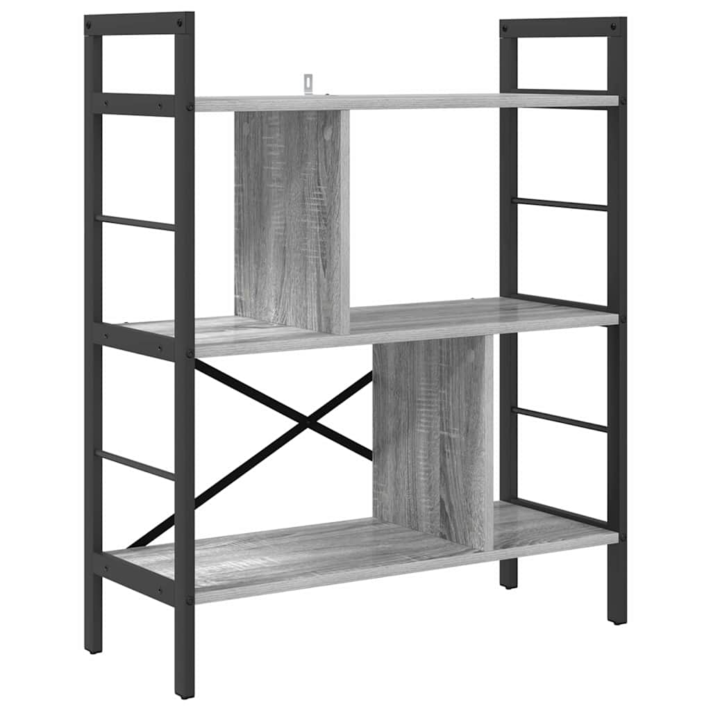 Libreria Grigio Sonoma 75 x 30 x 91 cm Legno multistrato | homemem39