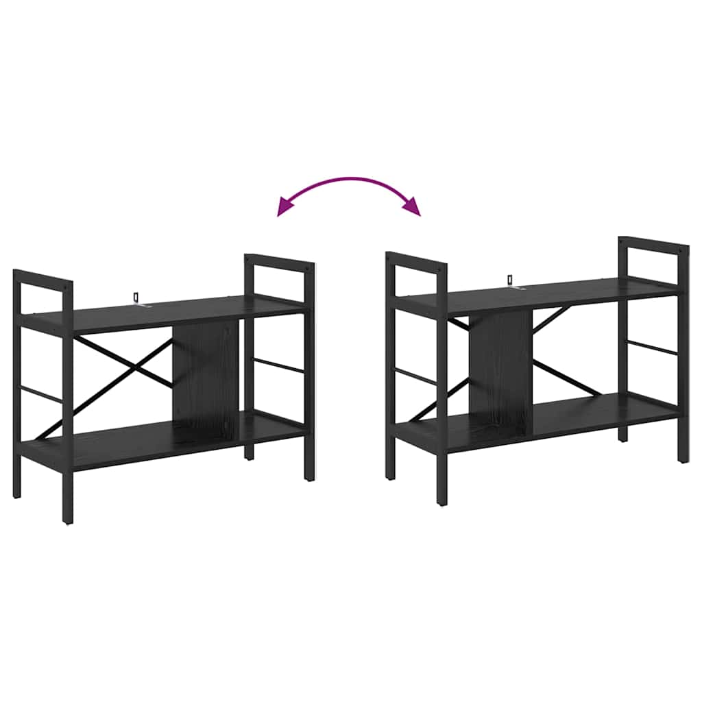 Libreria Rovere Nero 75 x 30 x 58,5 cm Legno multistrato | homemem39