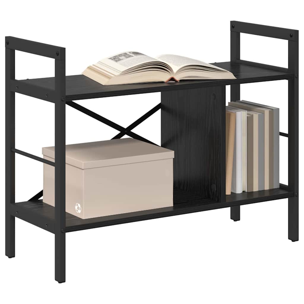 Libreria Rovere Nero 75 x 30 x 58,5 cm Legno multistrato | homemem39