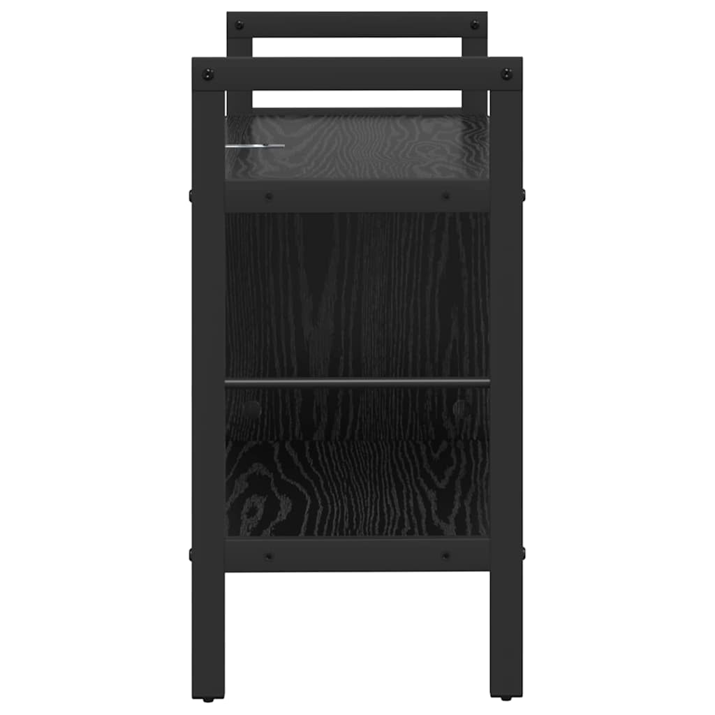 Libreria Rovere Nero 75 x 30 x 58,5 cm Legno multistrato | homemem39