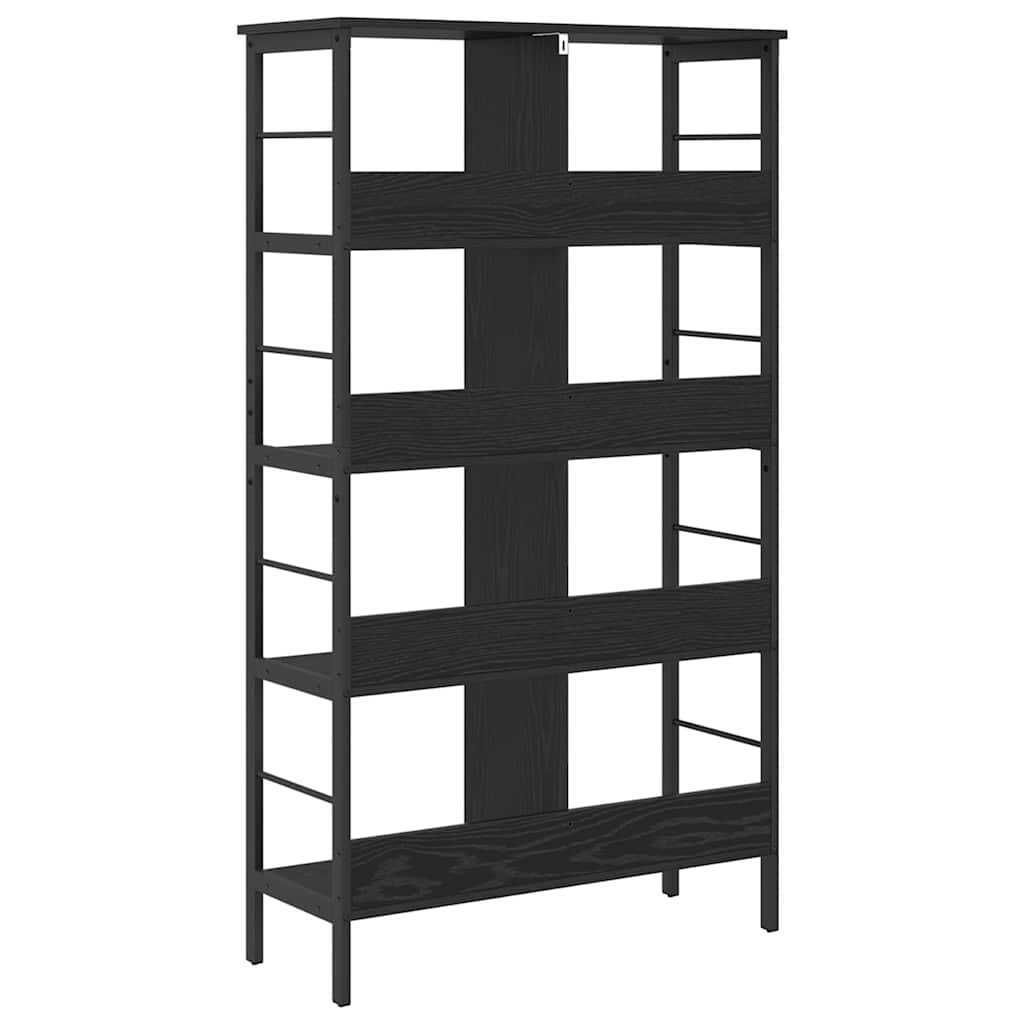 Libreria Rovere Nero 82 x 32 x 144,5 cm Legno multistrato | homemem39