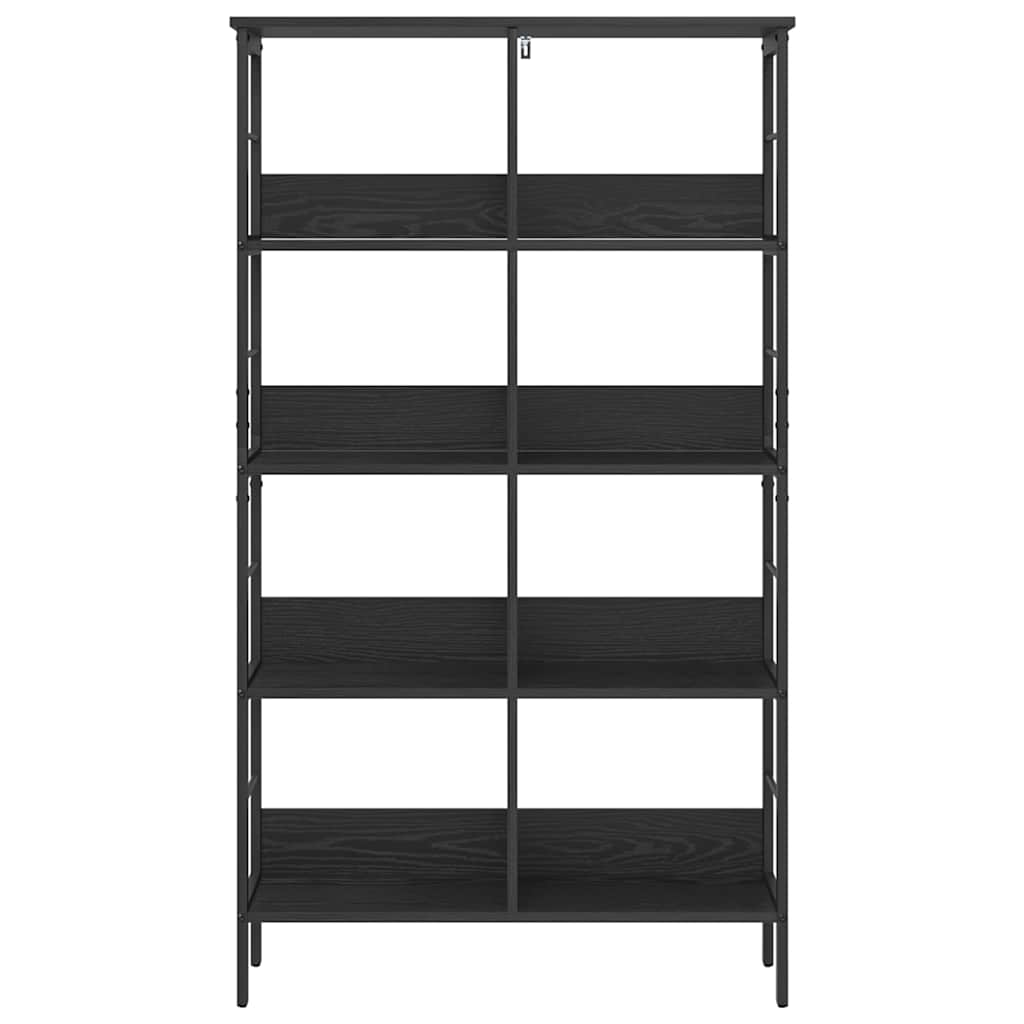 Libreria Rovere Nero 82 x 32 x 144,5 cm Legno multistrato | homemem39