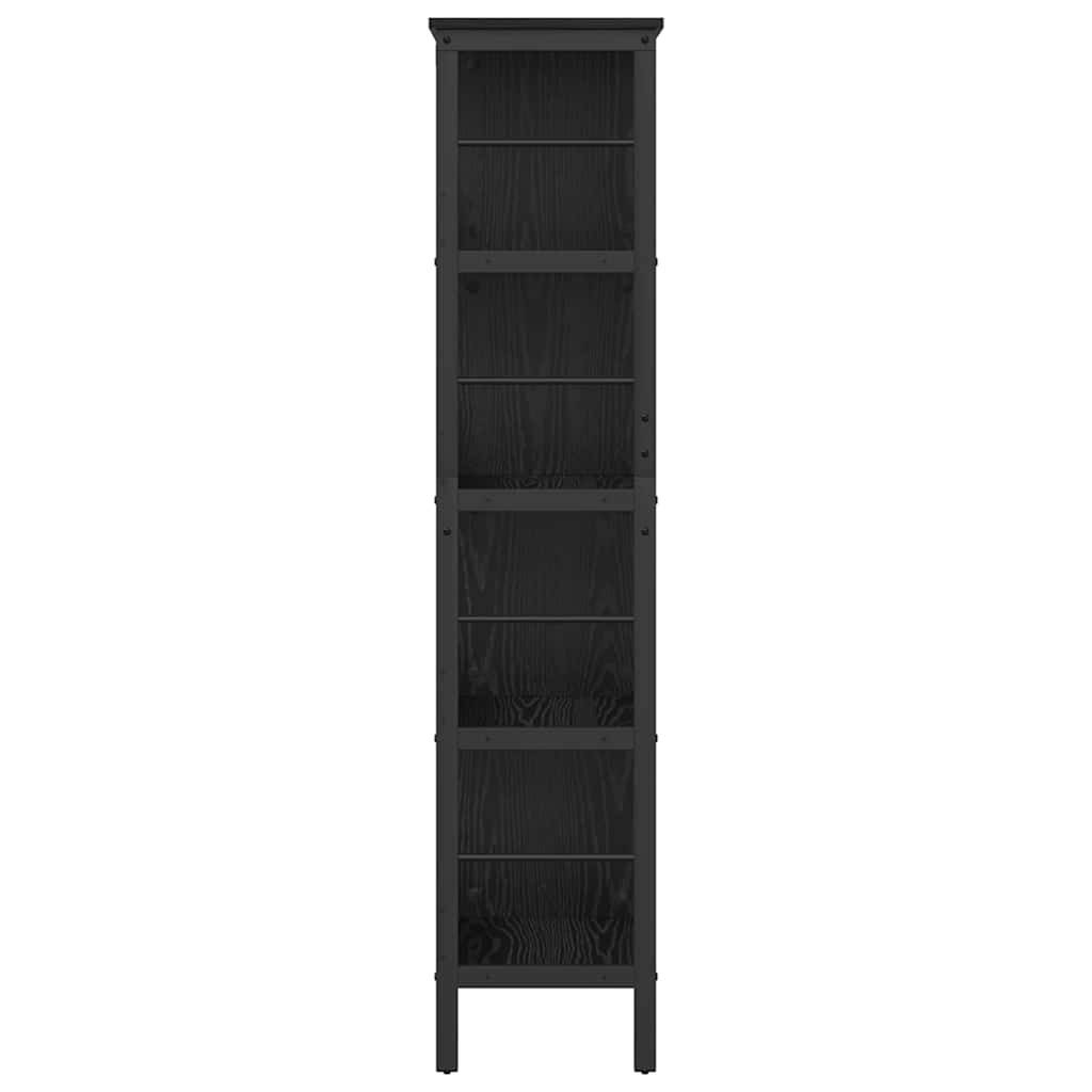 Libreria Rovere Nero 82 x 32 x 144,5 cm Legno multistrato | homemem39