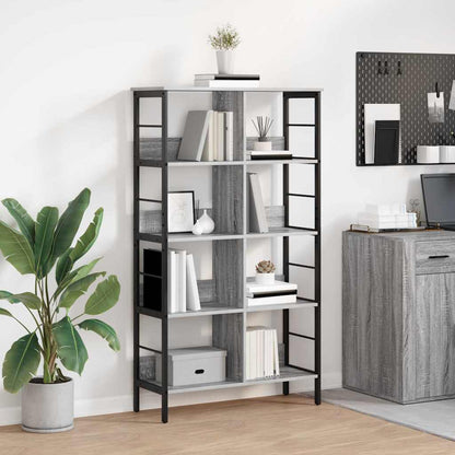 Libreria Grigio Sonoma 82 x 32 x 144,5 cm Legno multistrato | homemem39