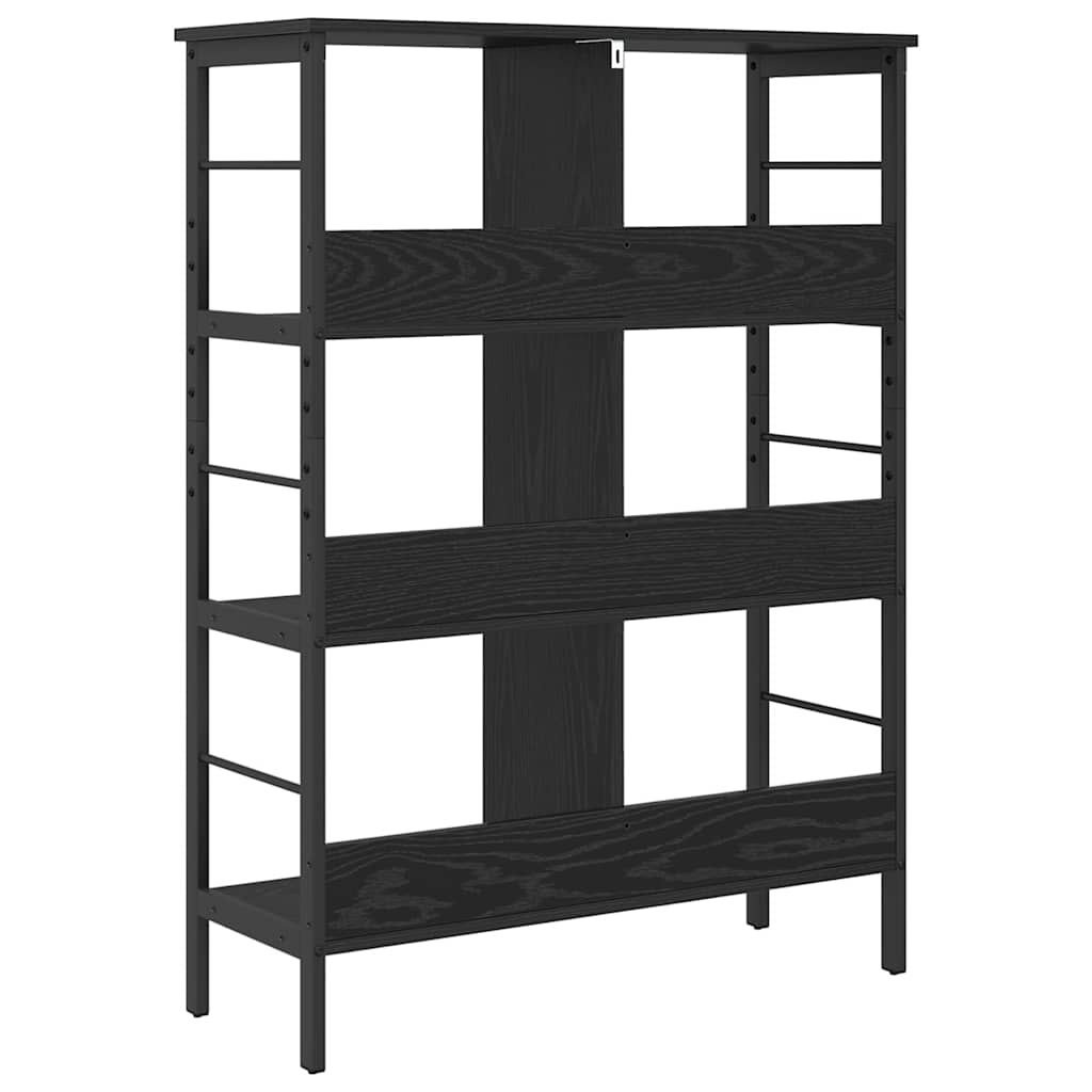 Libreria Rovere Nero 82 x 32 x 112 cm Legno multistrato | homemem39