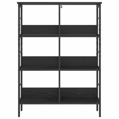Libreria Rovere Nero 82 x 32 x 112 cm Legno multistrato | homemem39