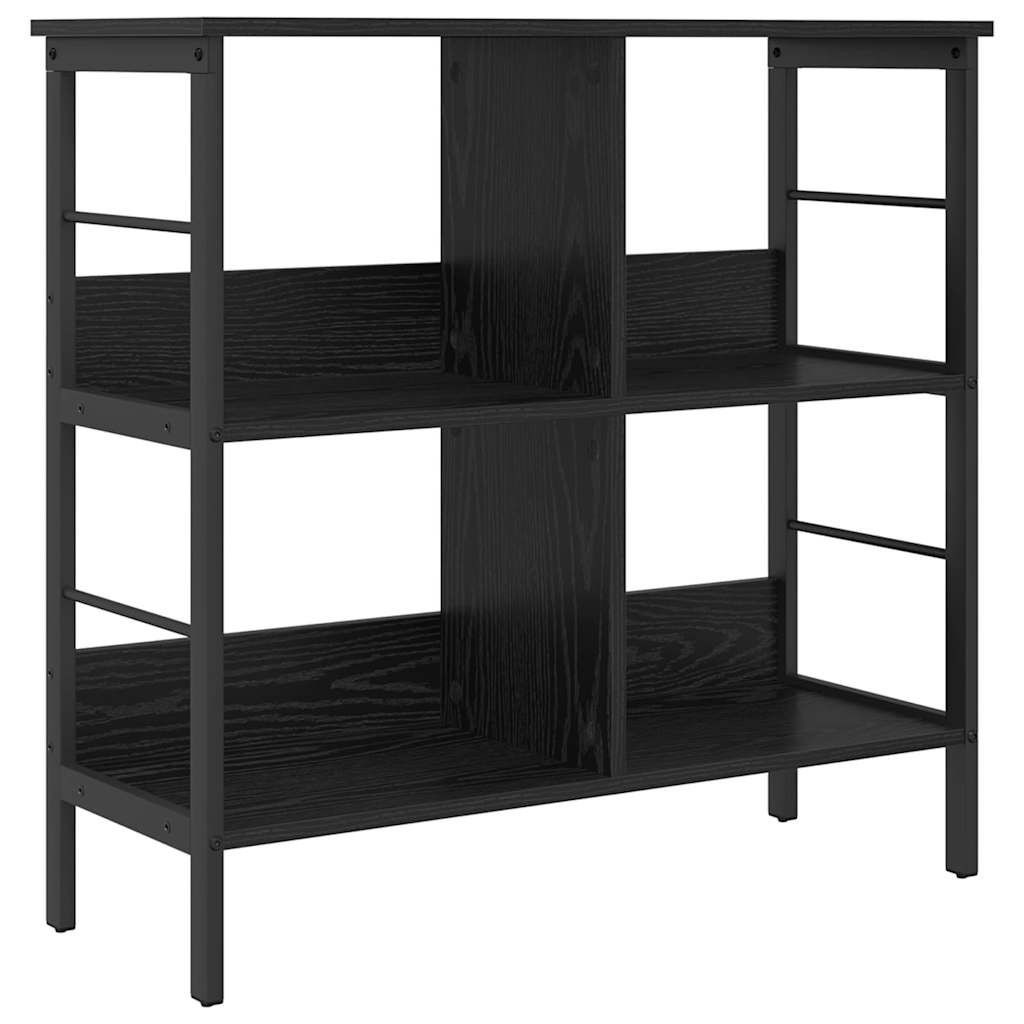 Libreria Rovere Nero 82 x 32 x 79 cm Legno multistrato | homemem39