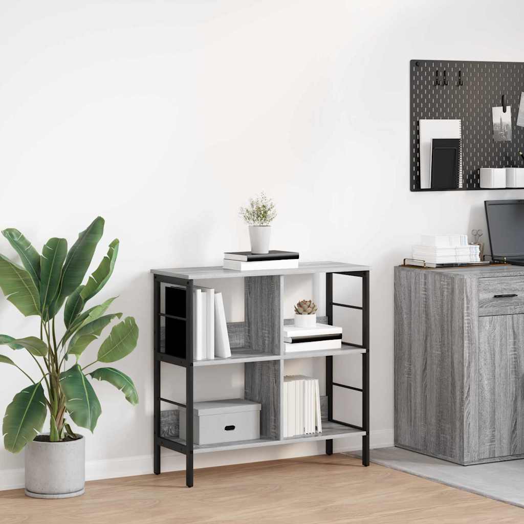 Libreria Grigio Sonoma 82 x 32 x 79 cm Legno multistrato | homemem39