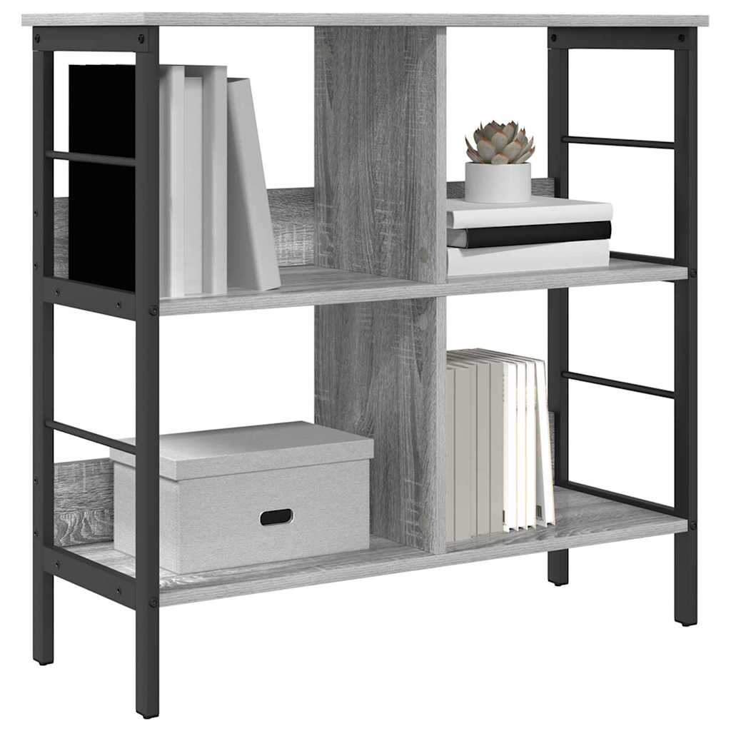 Libreria Grigio Sonoma 82 x 32 x 79 cm Legno multistrato | homemem39