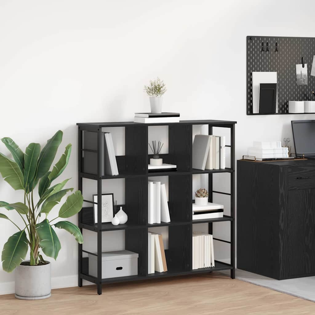 Libreria Rovere Nero 102 x 32 x 104,5 cm Legno multistrato | homemem39