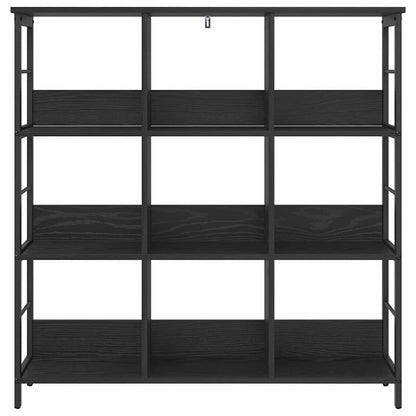 Libreria Rovere Nero 102 x 32 x 104,5 cm Legno multistrato | homemem39