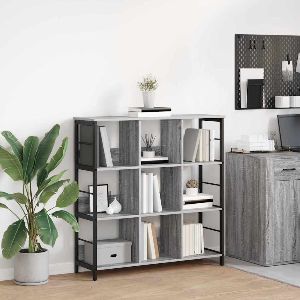 Libreria Grigio Sonoma 102 x 32 x 104,5 cm Legno multistrato | homemem39