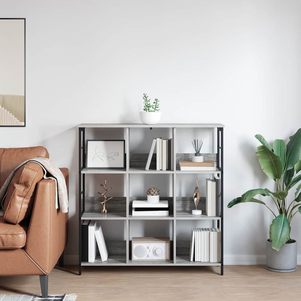 Libreria Grigio Sonoma 102 x 32 x 104,5 cm Legno multistrato | homemem39