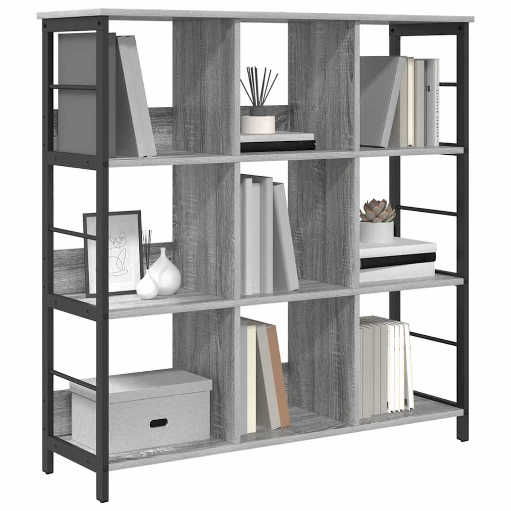 Libreria Grigio Sonoma 102 x 32 x 104,5 cm Legno multistrato | homemem39