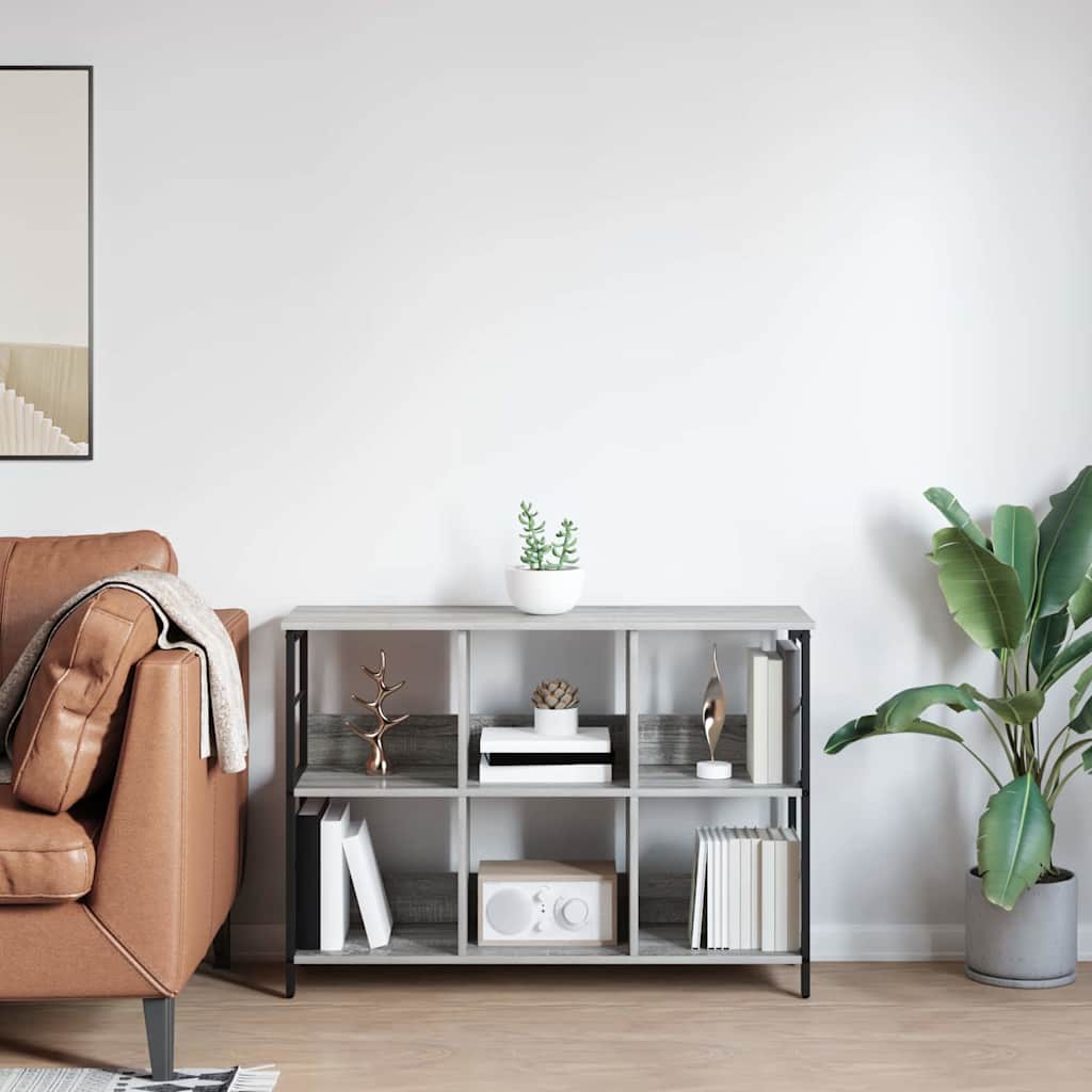 Libreria Grigio Sonoma 102 x 32 x 72,5 cm Legno multistrato | homemem39