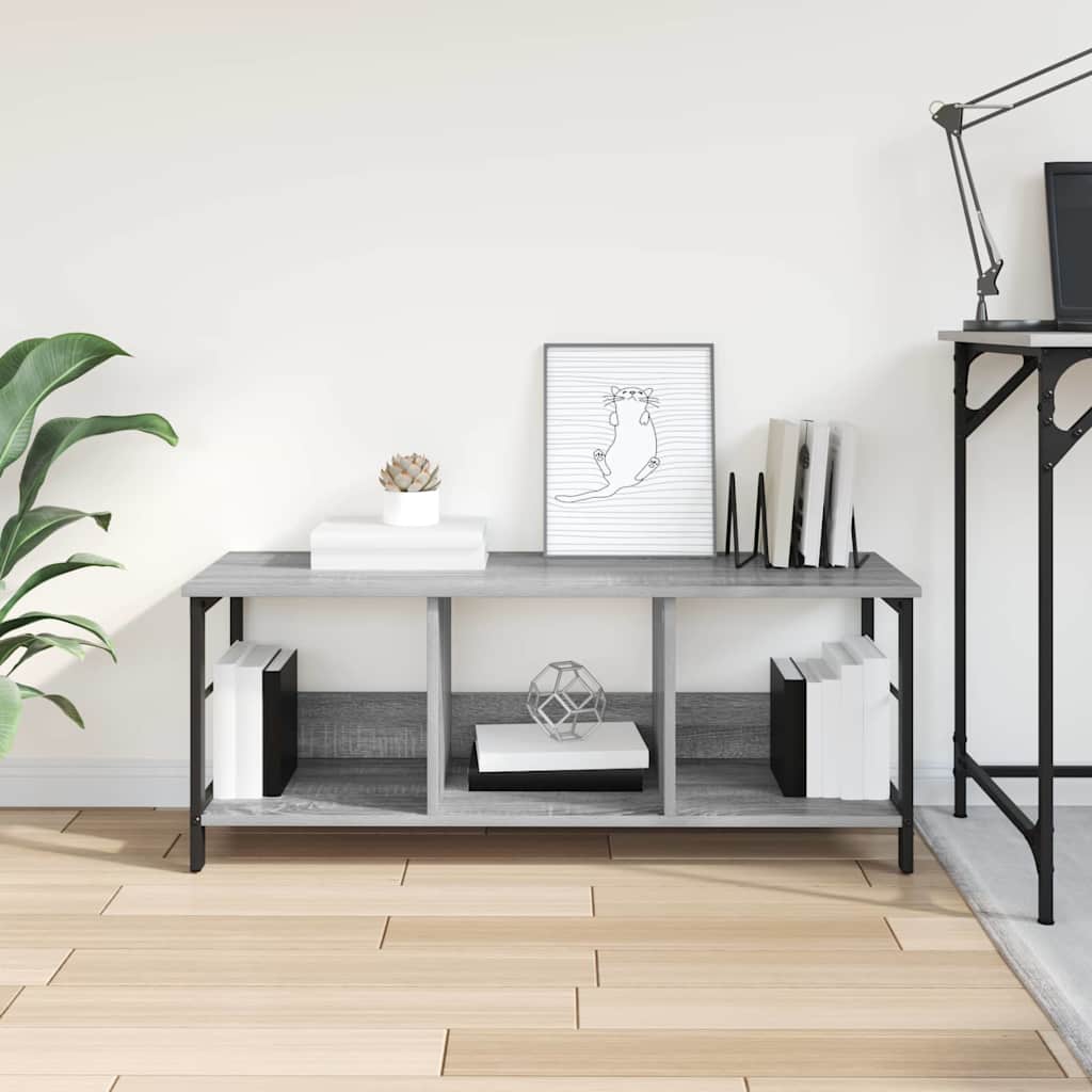 Libreria Grigio Sonoma 102 x 32 x 40,5 cm Legno multistrato | homemem39