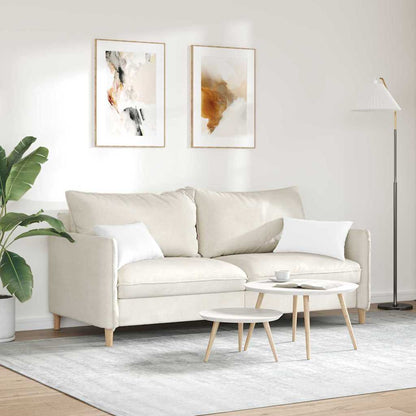Cuscini da Divano 2 pcs Bianco 50 x 30 cm Tessuto | homemem39