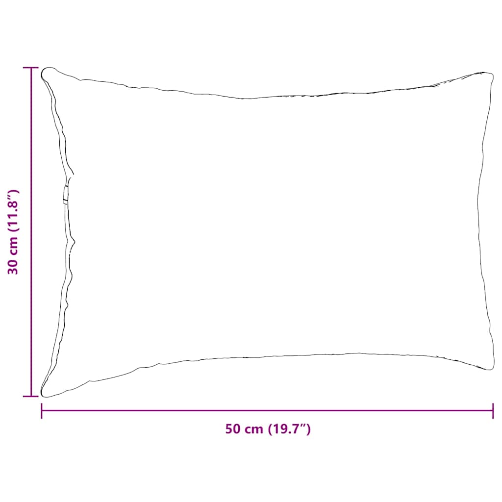 Cuscini da Divano 2 pcs Grigio Nuvola 50 x 30 cm Tessuto | homemem39