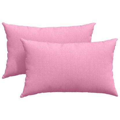 Cuscini da Divano 2 pcs Rosa 50 x 30 cm Tessuto