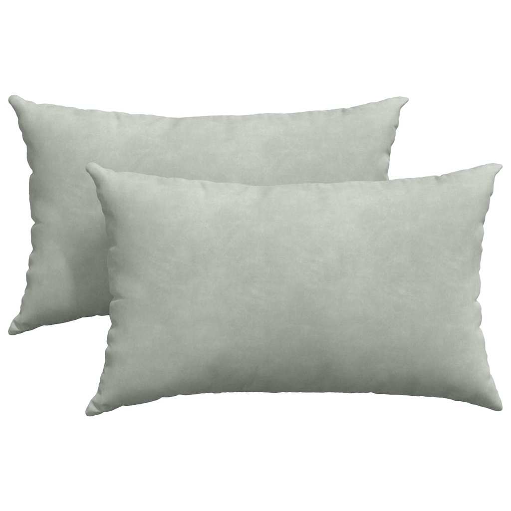 Cuscini da Divano 2 pcs Grigio chiaro 50 x 30 cm | homemem39