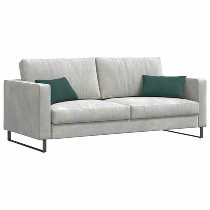 Cuscini da Divano 2 pcs Verde scuro 50 x 30 cm Tessuto in Cords