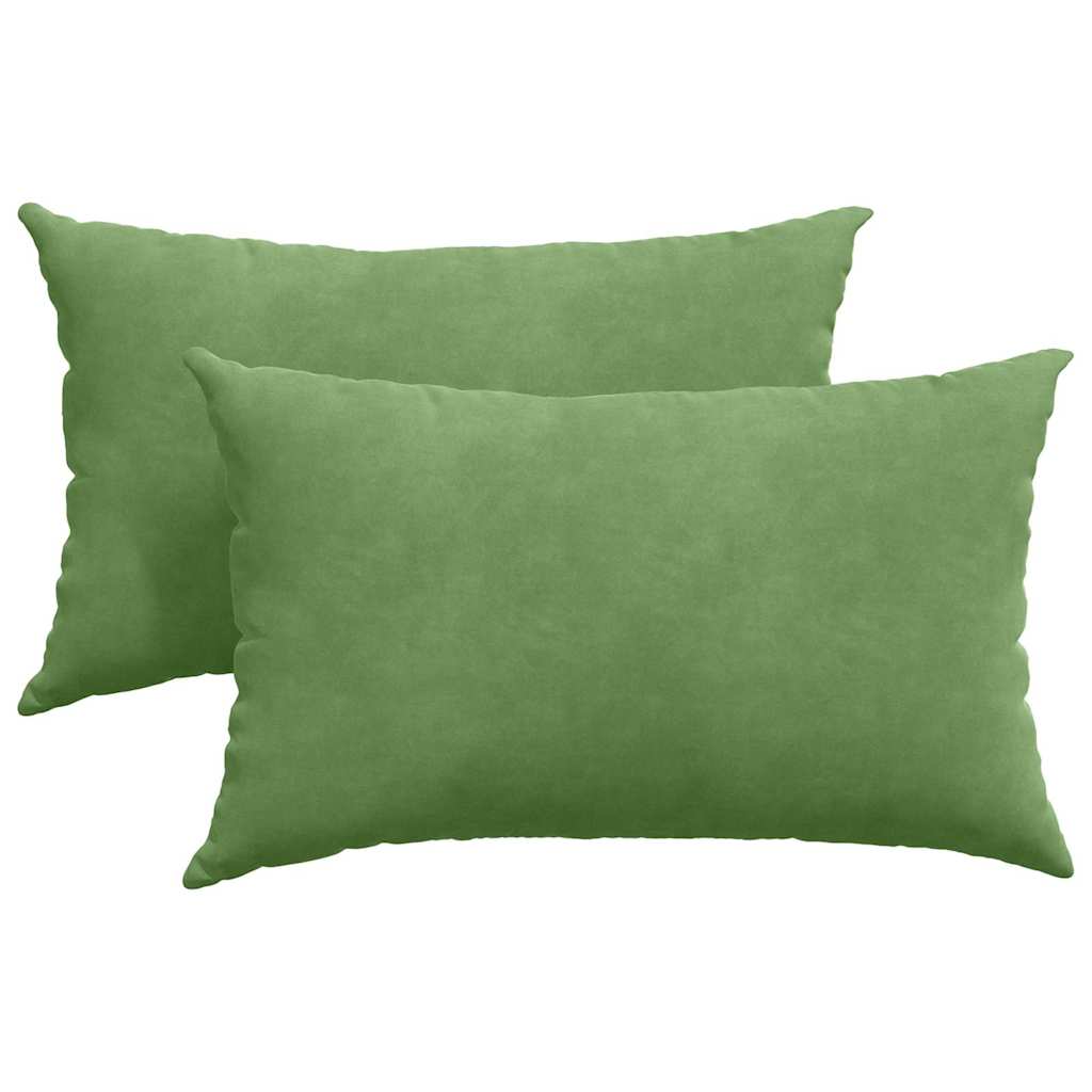 Cuscini da Divano 2 pcs Verde chiaro 50 x 30 cm | homemem39