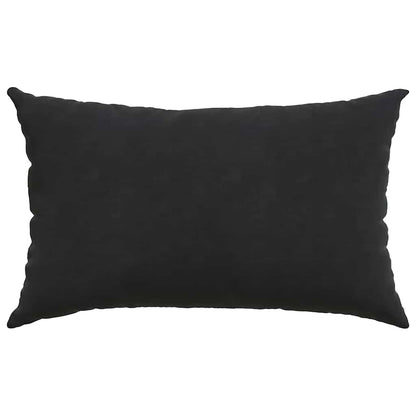 Cuscini da Divano 2 pcs Nero 50 x 30 cm Tessuto in Cords