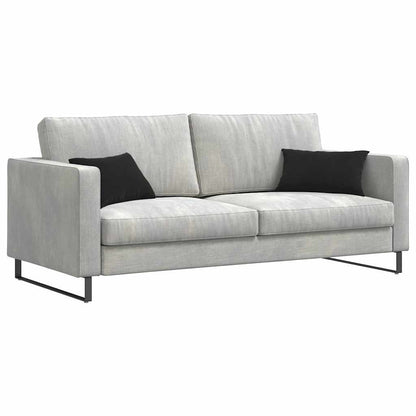 Cuscini da Divano 2 pcs Nero 50 x 30 cm Tessuto in Cords