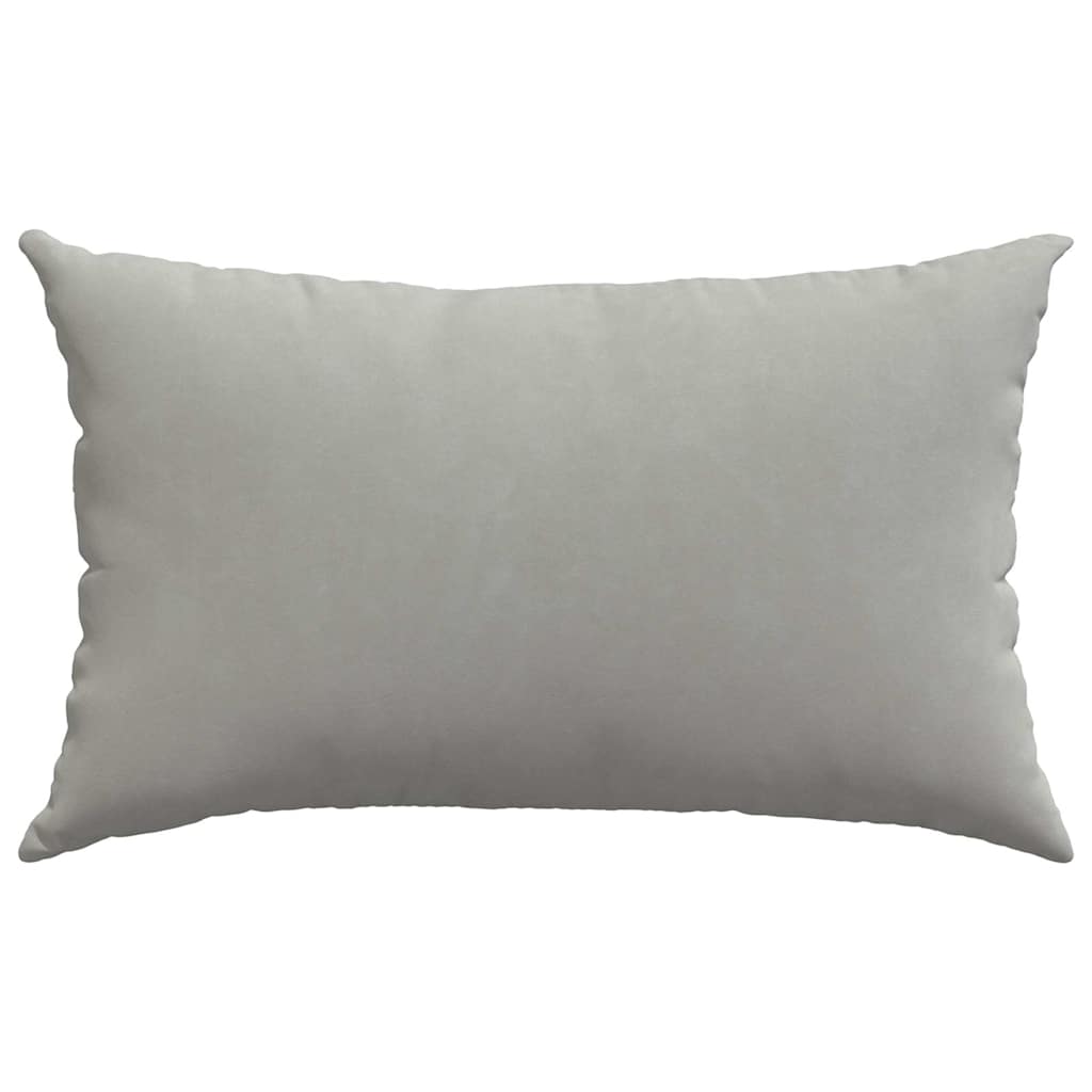 Cuscini da Divano 2 pcs Grigio chiaro 50 x 30 cm Tessuto | homemem39