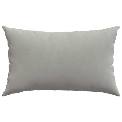 Cuscini da Divano 2 pcs Grigio chiaro 50 x 30 cm Tessuto | homemem39
