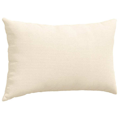 Cuscini da Divano 2 pcs Crema 50 x 30 cm Tessuto in Cords