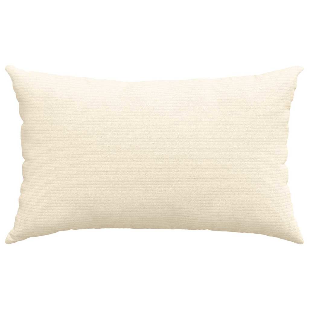 Cuscini da Divano 2 pcs Crema 50 x 30 cm Tessuto in Cords | homemem39