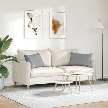 Cuscini da Divano 2 pcs Grigio chiaro 60 x 40 cm Tessuto | homemem39