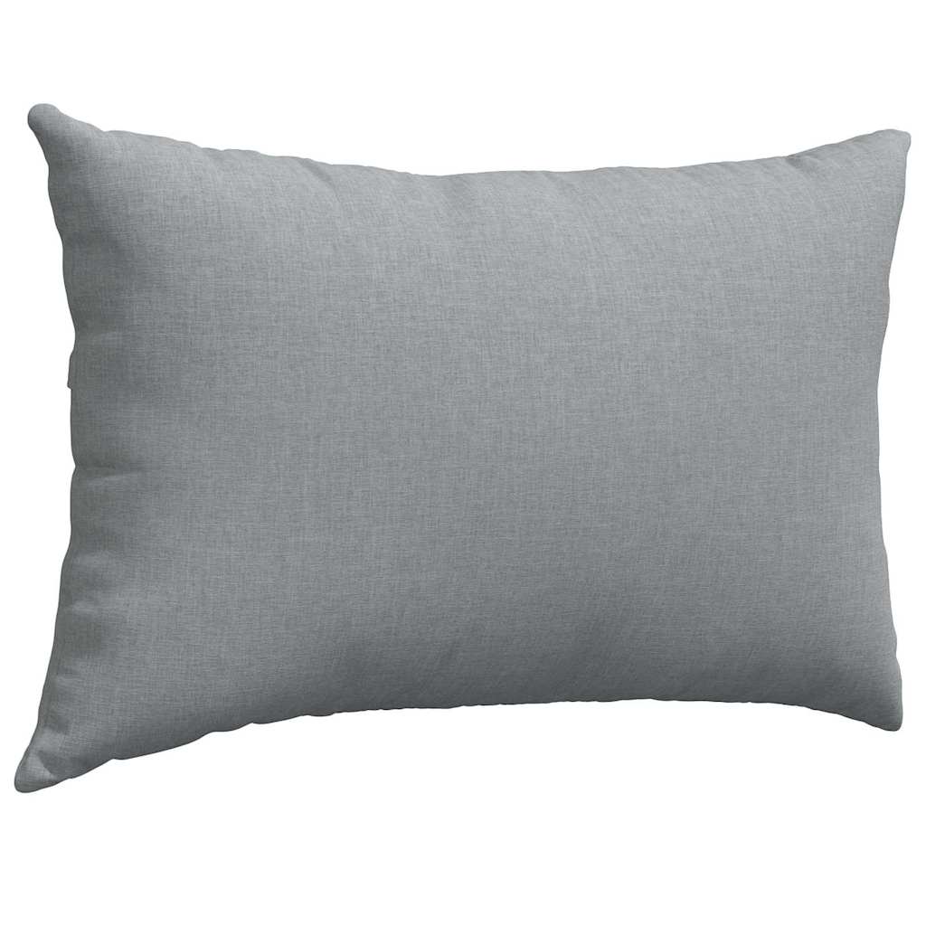 Cuscini da Divano 2 pcs Grigio chiaro 60 x 40 cm Tessuto | homemem39