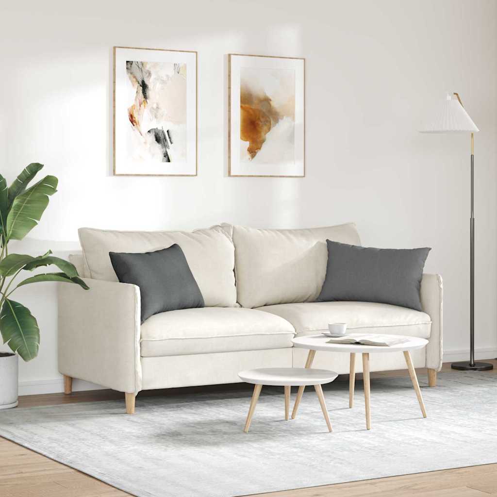 Cuscini da Divano 2 pcs Grigio scuro 60 x 40 cm Tessuto | homemem39