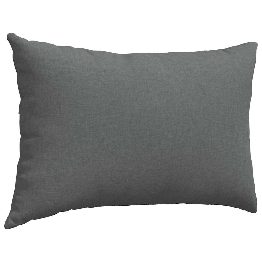 Cuscini da Divano 2 pcs Grigio scuro 60 x 40 cm Tessuto | homemem39