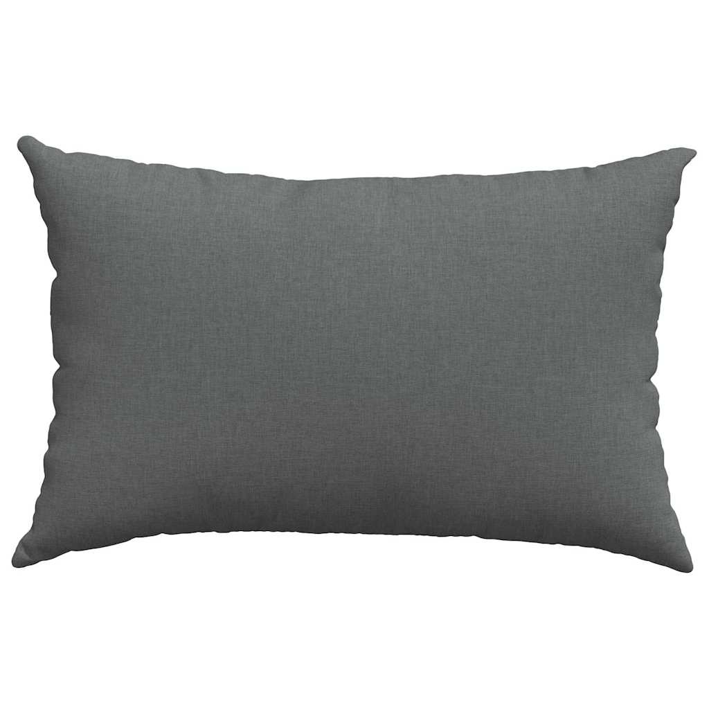 Cuscini da Divano 2 pcs Grigio scuro 60 x 40 cm Tessuto