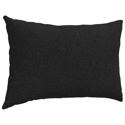 Cuscini da Divano 2 pcs Nero 60 x 40 cm Tessuto | homemem39