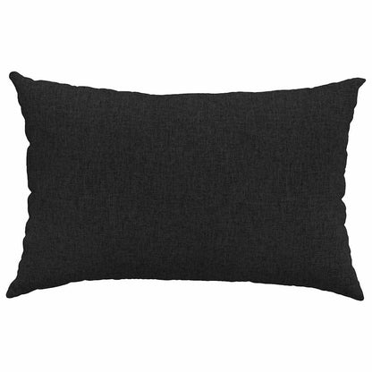 Cuscini da Divano 2 pcs Nero 60 x 40 cm Tessuto | homemem39