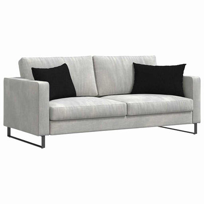 Cuscini da Divano 2 pcs Nero 60 x 40 cm Tessuto | homemem39