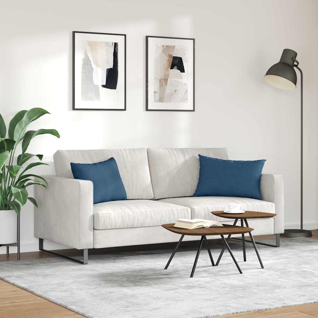 Cuscini da Divano 2 pcs Blu 60 x 40 cm Tessuto | homemem39