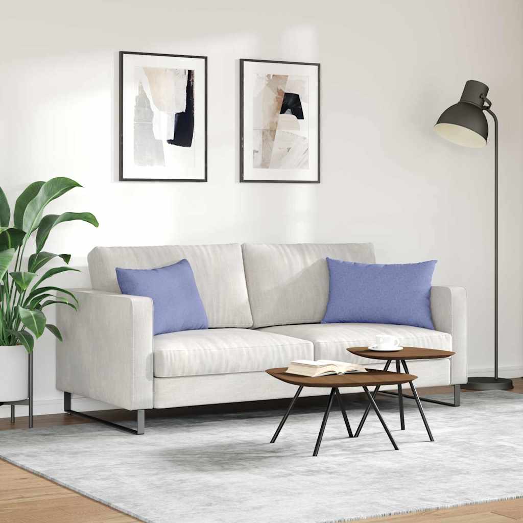 Cuscini da Divano 2 pcs Blu jeans 60 x 40 cm Tessuto | homemem39
