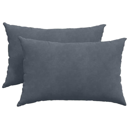 Cuscini da Divano 2 pcs Grigio scuro 60 x 40 cm | homemem39