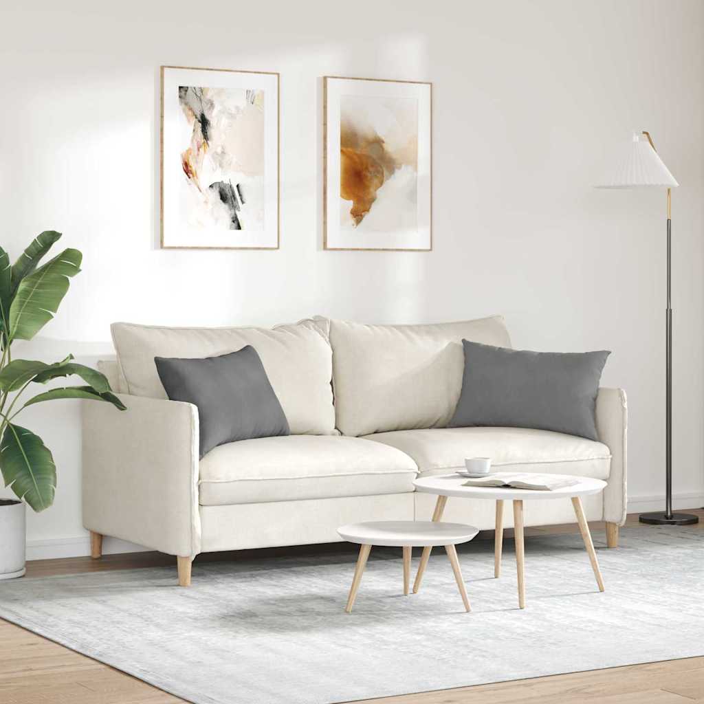 Cuscini da Divano 2 pcs Grigio scuro 60 x 40 cm Tessuto | homemem39