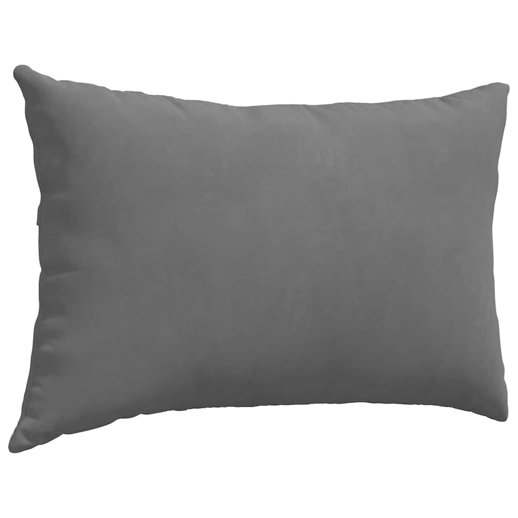 Cuscini da Divano 2 pcs Grigio scuro 60 x 40 cm Tessuto | homemem39