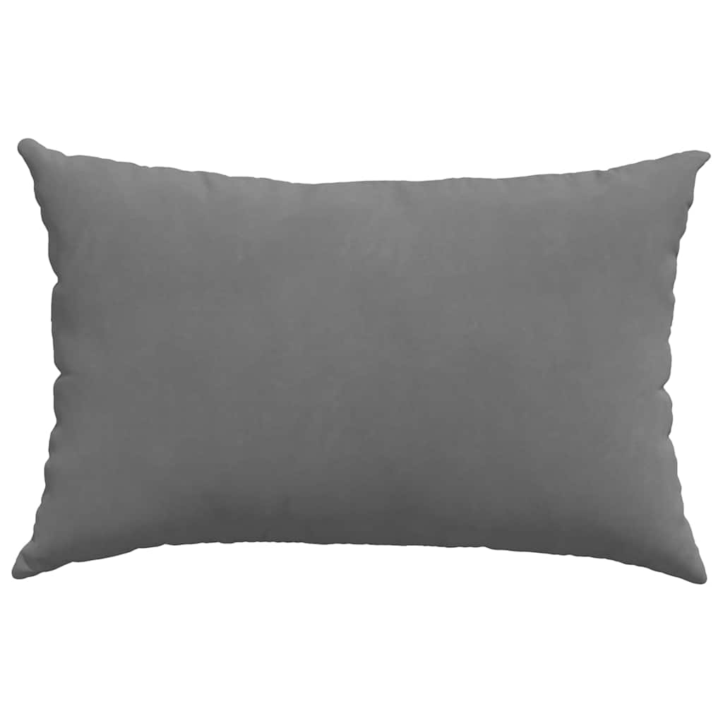 Cuscini da Divano 2 pcs Grigio scuro 60 x 40 cm Tessuto | homemem39