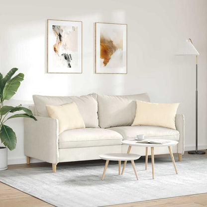 Cuscini da Divano 2 pcs Crema 60 x 40 cm Tessuto in Cords | homemem39